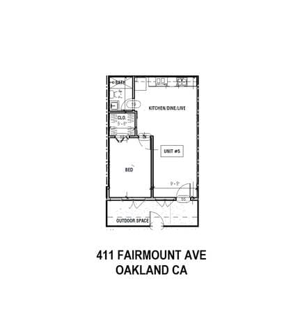 1BR/1BA Apartment on Fairmount Ave · Oakland photo 2