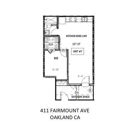 1BR/1BA Apartment on Fairmount Ave · Oakland photo 2
