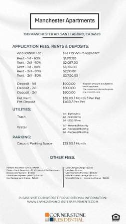 2BR/1BA Apartment on Manchester Rd · San Leandro photo 1