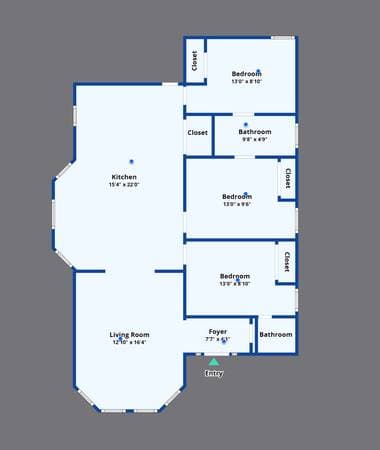 3BR/2BA Apartment · Oakland photo 2