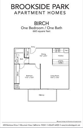 1BR/1BA Apartment on Rainbow Dr · Mountain View photo 4