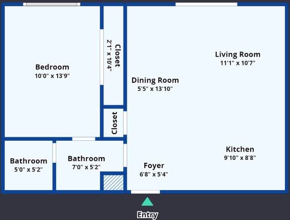 1BR/1BA Apartment · Campbell photo 2