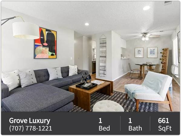 1BR/1BA Apartment on Lakeville Cir · Petaluma photo 2