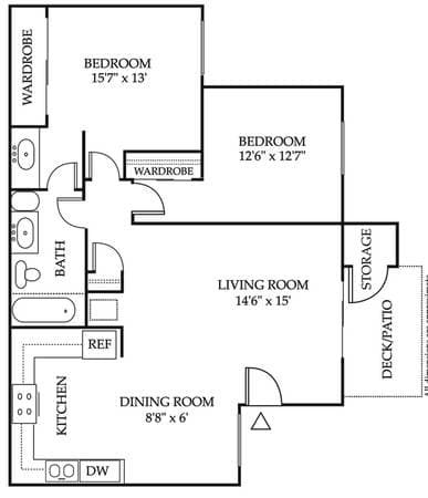 2BR/1BA Apartment on Enterprise Drive · Rohnert Park photo 2