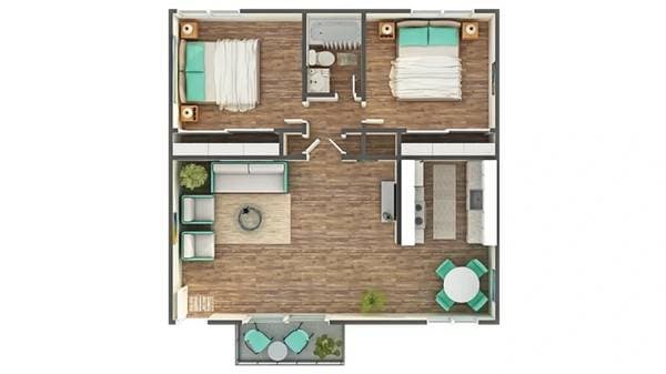 2BR/1BA Apartment · Fairfield photo 1