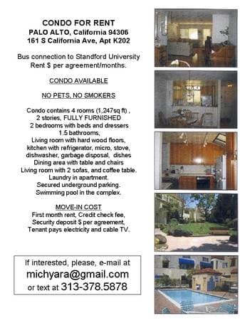 2BR/2BA Condo on California Ave · Palo Alto photo 1