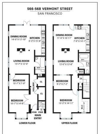 2BR/1BA Flat on Vermont St · San Francisco photo 3