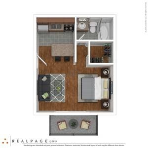 0BR/1BA Apartment on South De Anza Boulevard · Cupertino photo 5