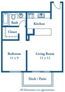 1BR/1BA Apartment on South De Anza Boulevard · Cupertino photo 2