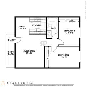 2BR/1BA Apartment on South De Anza Boulevard · Cupertino photo 4
