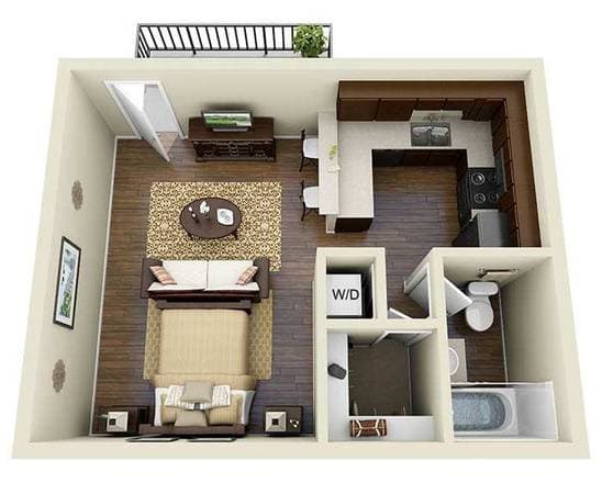 0BR/1BA Apartment on Snell Ave · San Jose photo 3
