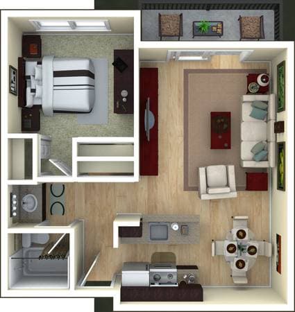1BR/1BA Apartment on Creekside Drive · Walnut Creek photo 1