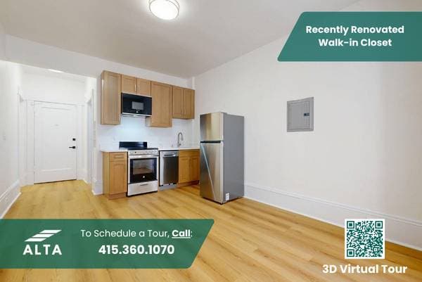0BR/1BA Apartment on Bush Street · San Francisco photo 1