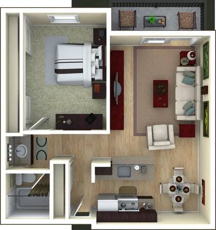 1BR/1BA Apartment on Creekside Drive · Walnut Creek photo 5
