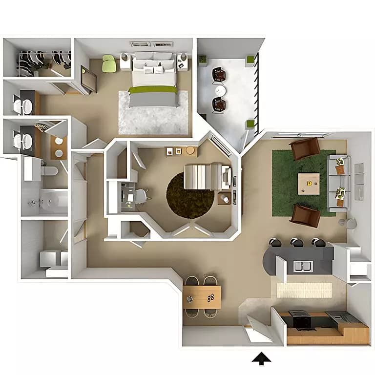 The 1012 1135 floor plan