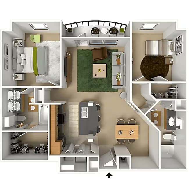 The 1102 3402 floor plan
