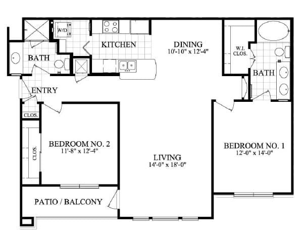 Unit 1019 floor plan