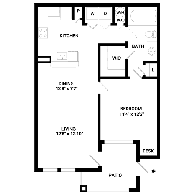 Unit 0914 floor plan