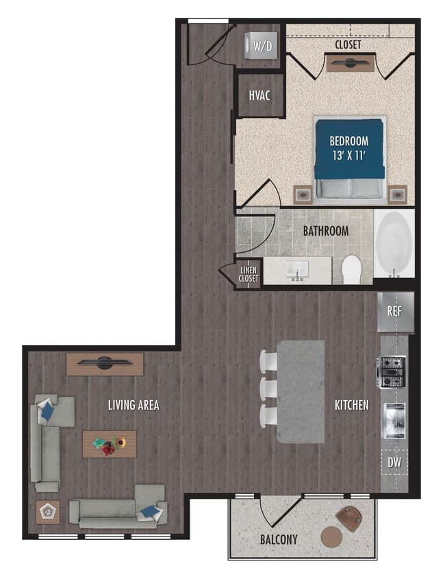 Unit 607 floor plan