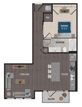 E4-Studio 837 floor plan