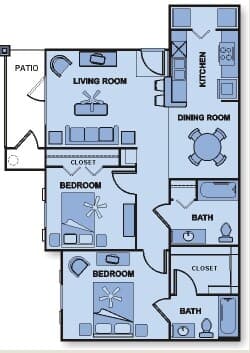 Unit 521 floor plan