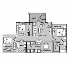 3x2 622 floor plan