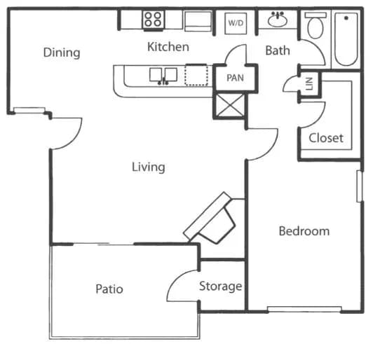 A1 0808-1 floor plan