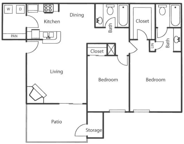 B2 1501-1 floor plan