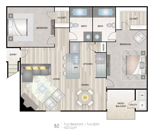 Unit 1304 floor plan