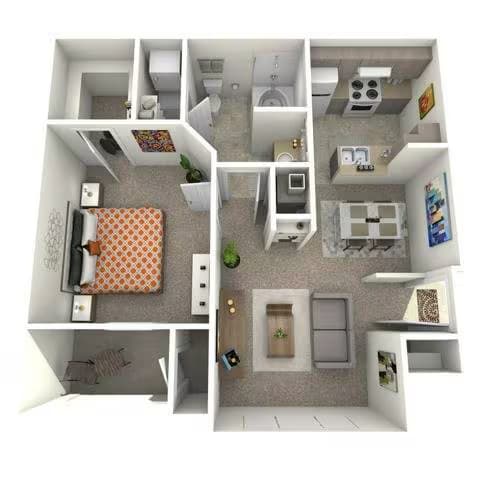 Pine LUX 7306 floor plan