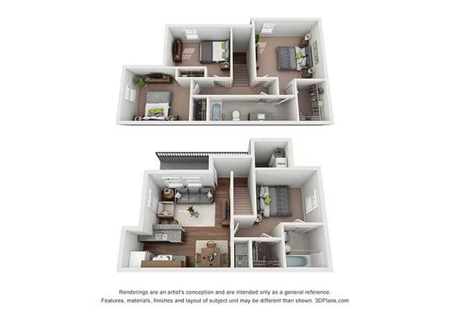 Four Bedroom 3613 floor plan