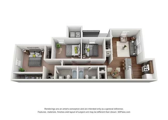 Unit 3013 floor plan