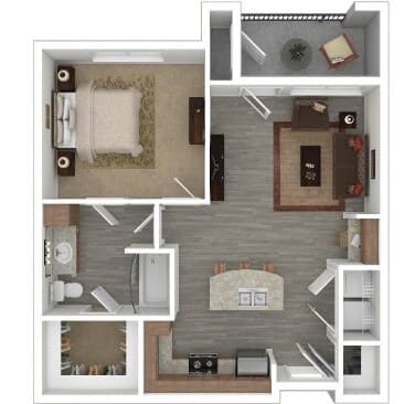 A3 - Fully Renovated floor plan