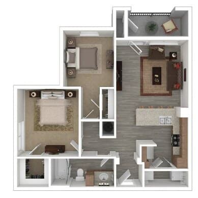 B1 - Fully Renovated floor plan