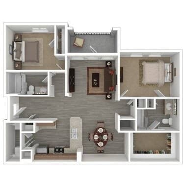 B2 - Fully Renovated floor plan