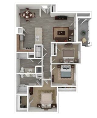 C1 - Fully Renovated floor plan