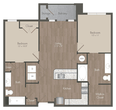 B4 - 2x2 6305 floor plan
