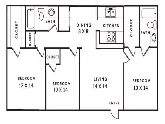 C-1 1206 floor plan