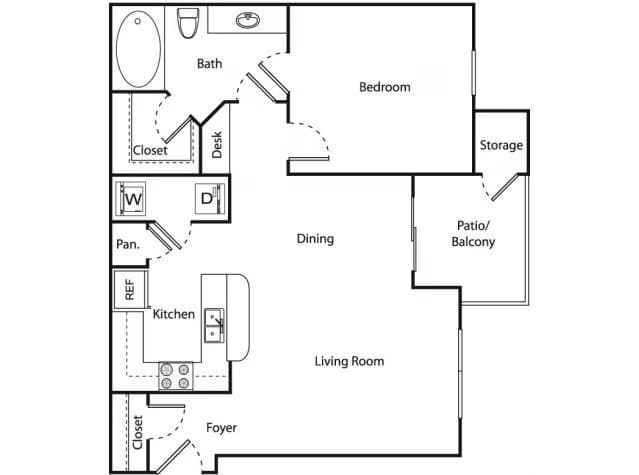 Unit 1223 floor plan