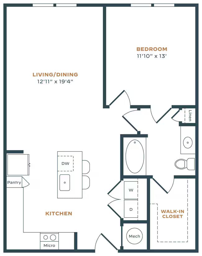 Unit 1234 floor plan