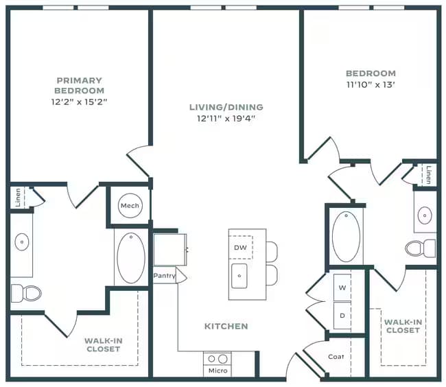 Unit 0636 floor plan