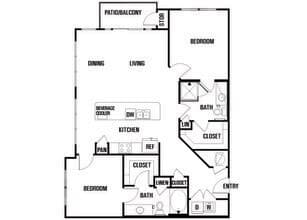 B3 401 floor plan