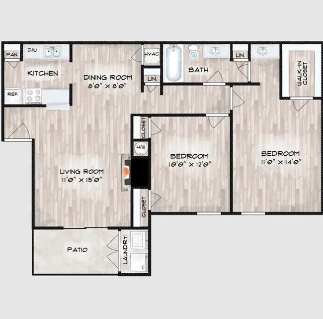 Unit 6212 floor plan