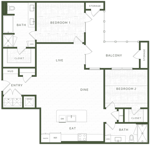 Unit 1114 floor plan