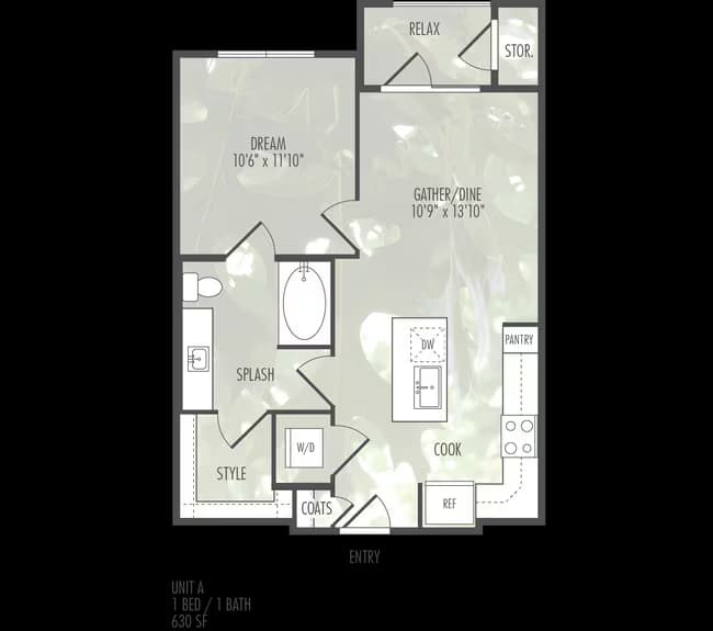 Unit 6307 floor plan
