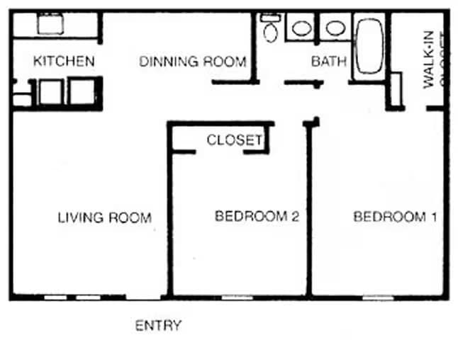 Unit 037W floor plan