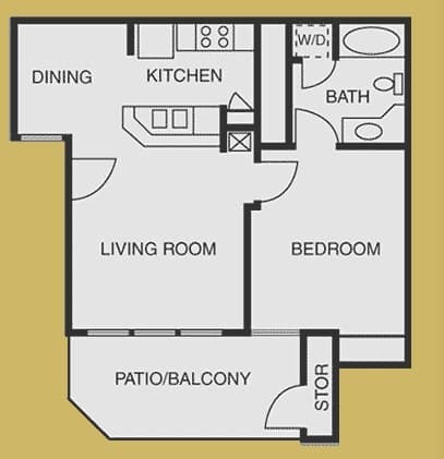 Unit 1033 1924 floor plan
