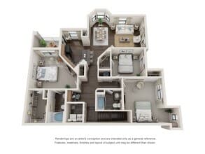C2 Upper 3406 floor plan