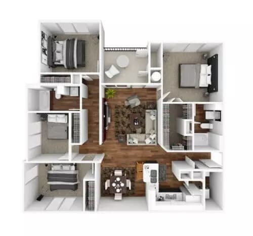 Nueces 517 floor plan