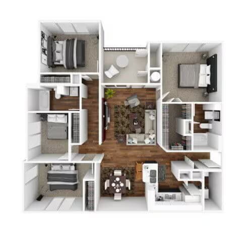 Nueces 521 floor plan